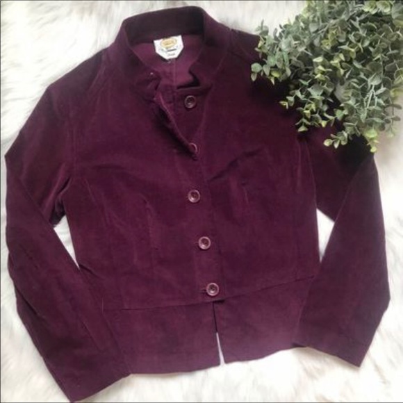 Talbots Tops - Purple Velour Blazer